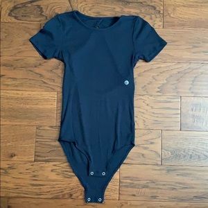 AE ribbed, open back, bodysuit